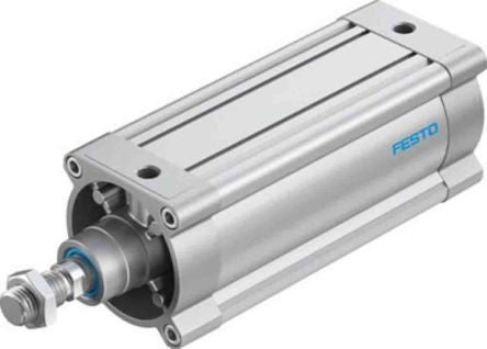 Festo Pneumatic Piston Rod Cylinder - 1804668 125 mm Bore, 200 mm DSBC Series, Double Acting Acting
