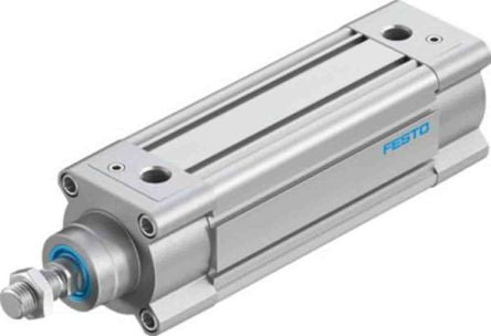 Festo Pneumatic Piston Rod Cylinder - 3657868 63 mm Bore, 125 mm DSBC Series, Double Acting Acting
