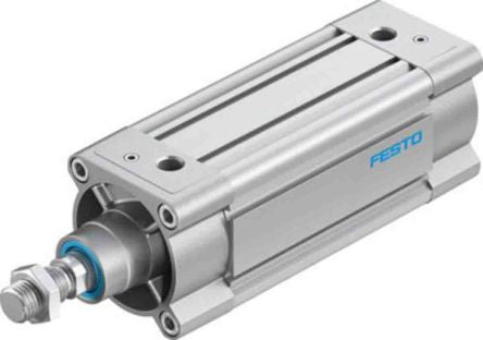 Festo Pneumatic Piston Rod Cylinder - 3656640 80 mm Bore, 125 mm DSBC Series, Double Acting Acting