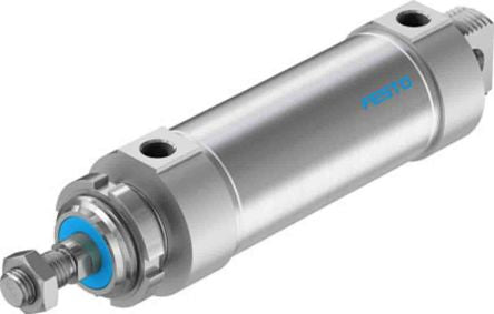 Festo 100 mm Pneumatic Piston Rod Cylinder - 196014 DSNU-63-100-P-A Series, Double Acting Acting