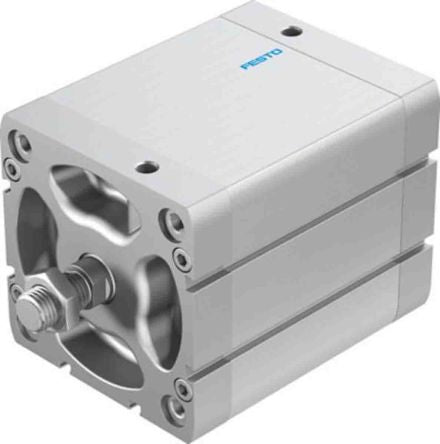 Festo Pneumatic Compact Cylinder - 577207 100 mm Bore, 80 mm ADN-100-80-A-PPS-A Series, Double Acting Acting
