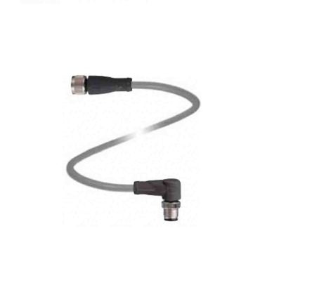 Pepperl + Fuchs Female 4 way Straight to Male 4 way M12 Sensor Actuator Cable, 5 m