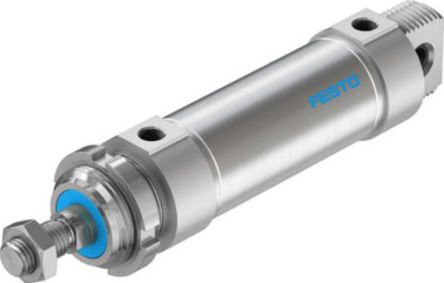 Festo 80 mm Pneumatic Roundline Cylinder - 196043 DSNU Series, Double Acting Acting