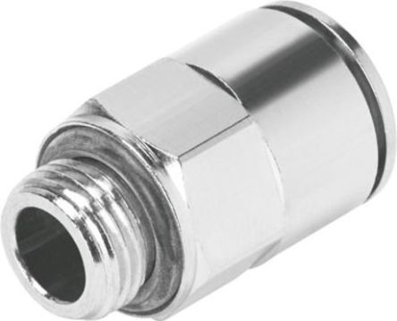 Festo NPQM Series, 558663 Pneumatic Fitting 8mm Tubing Outside Diameter, Male, G 1/8, G
