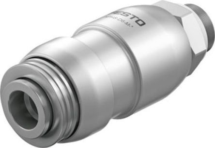 Festo Pneumatic Quick Connect Coupling, 3/8 in Male Male 0.38in Coupling