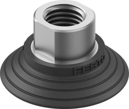 Festo 40 mm Flat Nitrile Rubber (NBR) Vacuum Cup OGVM-40-S-N-G14F G 1/4