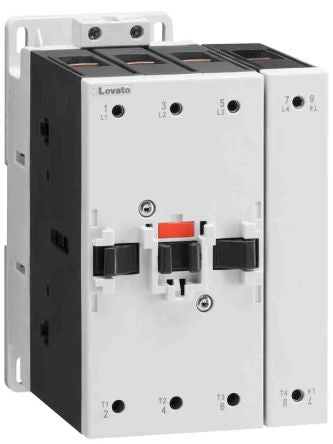 Lovato BF Contactor, 110V ac Coil, 4-Pole, 115 A, 55 kW 110V ac, 4 NO, 690V