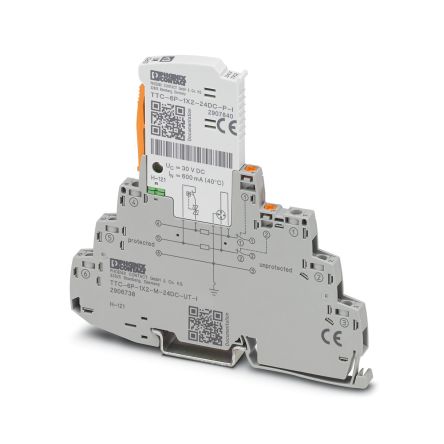 Phoenix Contact Surge Protector, 20 kA, DIN Rail