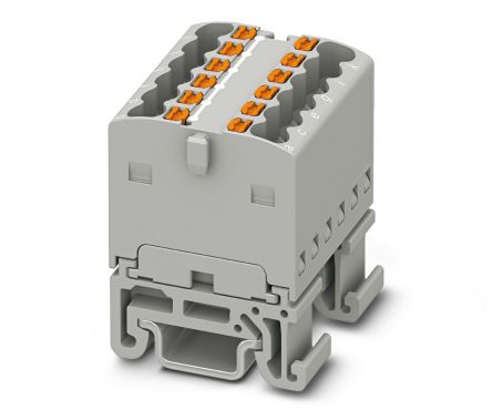 Phoenix Contact Distribution Block, 12 Way, 500V, 17.5A, Grey