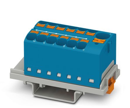 Phoenix Contact Distribution Block, 13 Way, 800V, 24A, Blue