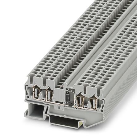Phoenix Contact 3002216 Component Terminal Block Grey, 0.08mm², 4 mm², 1-Level, Spring Cage