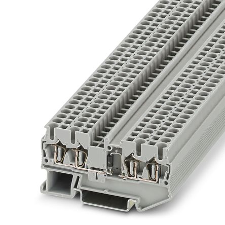 Phoenix Contact 3002214 ST 2.5-QUATTRO-DIO 1N 5408K/R Series Component Terminal Block Grey, 0.08mm², 4 mm², 1-Level,