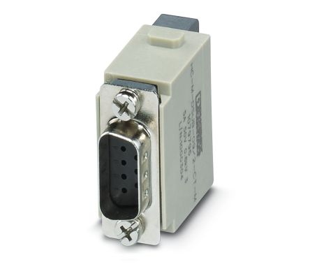 Phoenix Contact Heavy Duty Power Connector Module, 5A, HC-M-DSUB Series Female, 9 Contacts