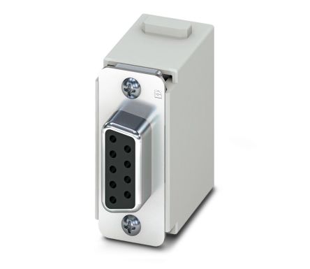 Phoenix Contact Heavy Duty Power Connector Module, 1A, HC-M-DSUB-C Series Female, 9 Contacts
