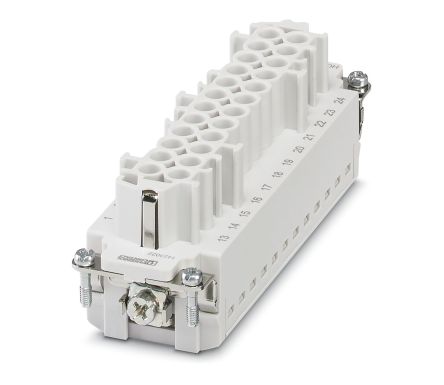Phoenix Contact Heavy Duty Power Connector Insert, 16A, HC Series Female, 24 Contacts