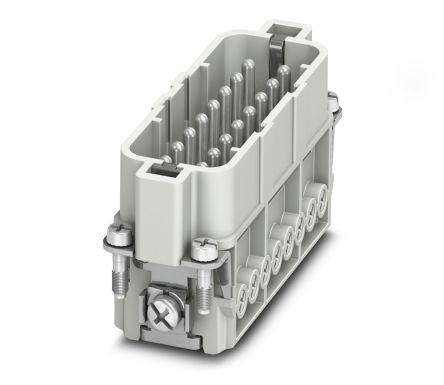 Phoenix Contact Heavy Duty Power Connector Insert, 16A, HC-A16 Series Male, 16 Contacts