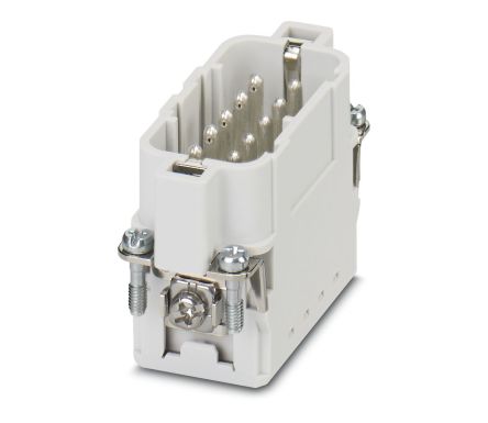Phoenix Contact Heavy Duty Power Connector Insert, 16A, HC Series Male, 10 Contacts