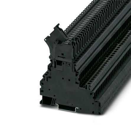 Phoenix Contact 3214368 UT 4 - L/HESILA Series Fuse Modular Terminal Block Black, 4mm², 2-Level Fused, Screw, ATEX,