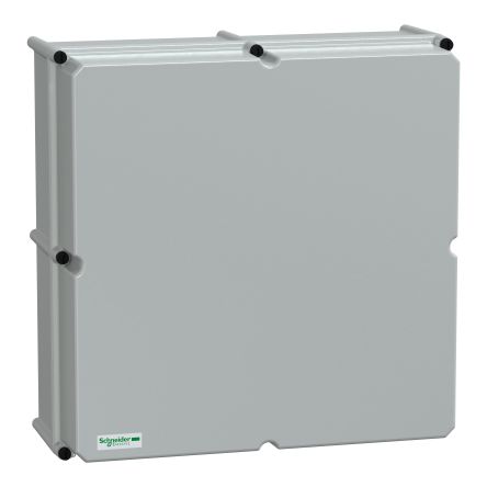 Schneider Electric PanelSeT Series Grey Fibreglass Reinforced Polyester General Purpose Enclosure, IP66, IK09 Flanged