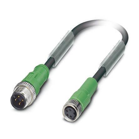Phoenix Contact Male M12 to Female M8 Sensor Actuator Cable, 600 mm