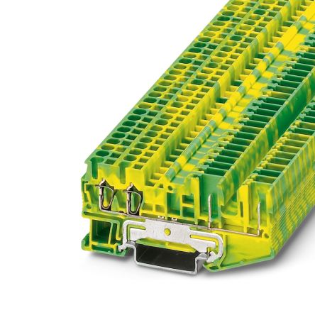 Phoenix Contact 4-Way Earth Terminal Block, 0.08mm², 4 mm², 28AWG Wire, Plug-In, Polyamide Housing