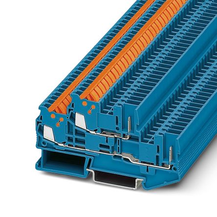 Phoenix Contact 3050206 Double Level Terminal Block Blue, 0.25mm², 1.5 mm², 2-Level, Quick Connect