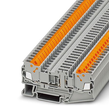 Phoenix Contact 3206490 Disconnect Terminal Block Grey, 0.5mm², 2.5 mm², 1-Level, Quick Connect