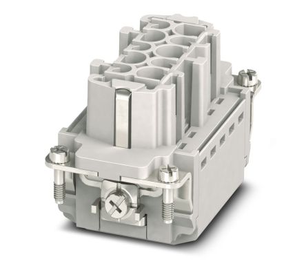 Phoenix Contact HC-B10 Series Heavy Duty Power Connector Insert, 10-Contact, 2 Row, 1407729