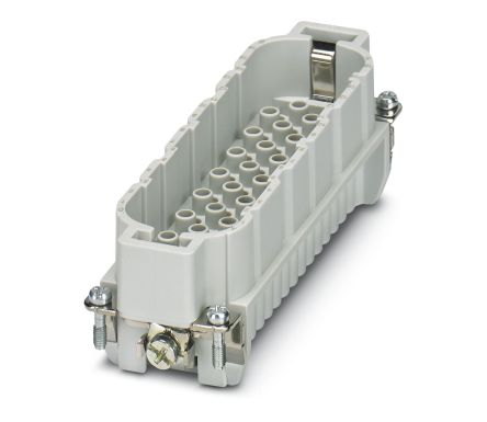 Phoenix Contact HC-D64 Series Heavy Duty Power Connector Insert, 64-Contact, 4 Row, 1584431