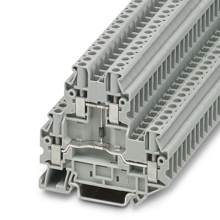 Phoenix Contact UTTB Series Terminal Block Connector, 4-Way, 10AWG, 26 AWG Wire, 30A Screw