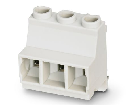 Phoenix Contact 5, 5 HV/3L-7, MKDSO 2 Series PCB Terminal Block, 3-Contact, 7.5 mm Pitch, 1 Row