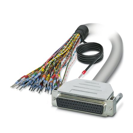 Phoenix Contact Female D-Sub 50-Pin D-Sub Socket Strip Serial Cable, 4 m Semi-Rigid Polyvinyl Chloride