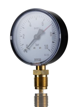 WIKA G 1/4 Threaded Pressure Gauge, 63 mm, 5 bar