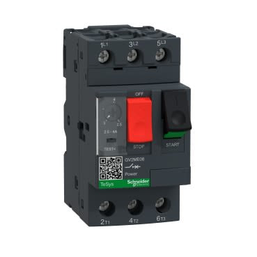 Schneider Electric 2.5A, 4 A GV2ME Motor Protection Unit, 690V, 60 °C, -20 °C