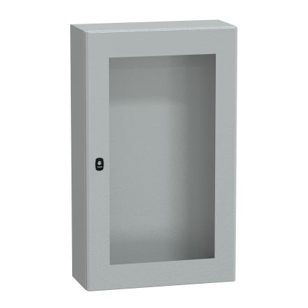 Schneider Electric PanelSeT S3D Series Steel Wall Box, IP66 Transparent Door, 1000 mm x 600 mm x 250 mm