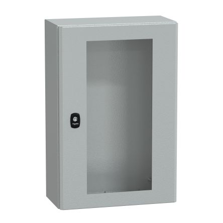 Schneider Electric PanelSeT S3D Series Steel Wall Box, IP66 Transparent Door, 600 mm x 400 mm x 200 mm