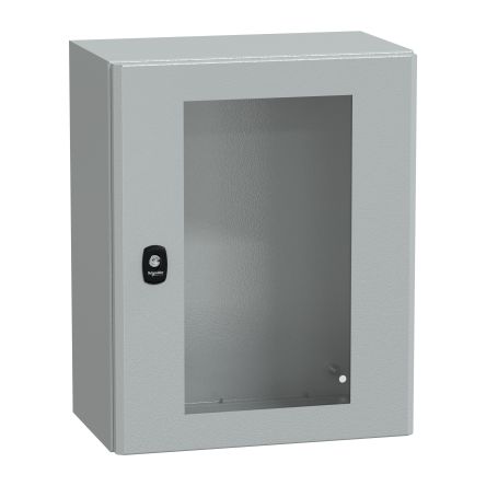 Schneider Electric PanelSeT S3D Series Steel Wall Box, IP66 Transparent Door, 500 mm x 400 mm x 250 mm