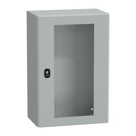 Schneider Electric PanelSeT S3D Series Steel Wall Box, IP66 Transparent Door, 600 mm x 400 mm x 250 mm