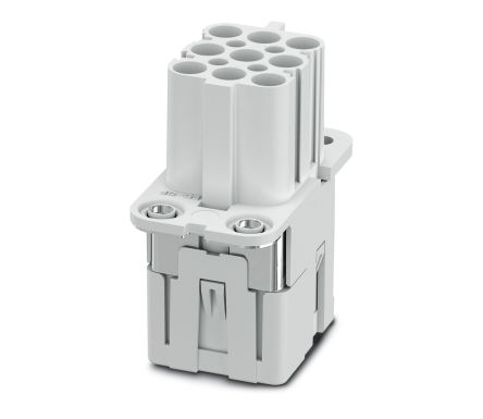Phoenix Contact HC-COM Series Heavy Duty Power Connector Insert, 8-Contact, 3 Row, 1079554