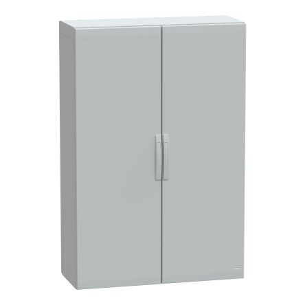 Schneider Electric PanelSeT Series Fibreglass Reinforced Polyester 2-Door Floor Standing Enclosure, Plain Door, IP65 420