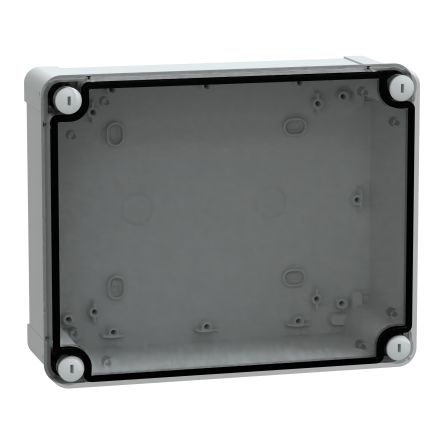 Schneider Electric PanelSeT Series Light Grey Plastic General Purpose Enclosure, IP66, IK07 Flanged 214 mm, 87 mm, 194