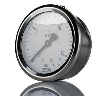 WIKA G 1/2 MNPT Pressure Gauge, 100 mm, 250 bar