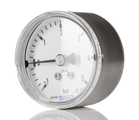WIKA G 1/4 MNPT Pressure Gauge, 50 mm, 40 bar