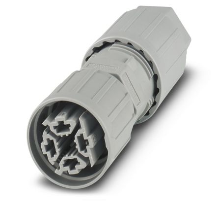 Phoenix Contact Circular Connector, 4 Contacts, Cable, Plug, Socket, Female, IP66, IP68, IP69K, QPD Series