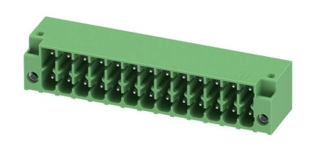 Phoenix Contact DMC1.5 Series Pluggable Terminal Block, 13-Contact, 3.5 mm Pitch, 2 Row, 1053876