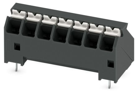 Phoenix Contact SPTA-THR Series 45° PCB Terminal Block, 7 Contact(s), 3.81 mm Pitch, 1 Row
