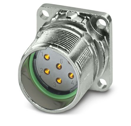 Phoenix Contact Circular Connector, 6 Contacts, Front, M23 Connector, Socket, Female, IP66, IP68, IP69K, M23 PRO Series