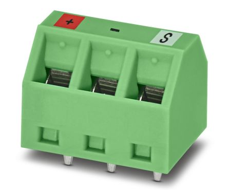 Phoenix Contact MKDSN Series PCB Terminal Block, 3-Contact, 5.08 mm Pitch, 1 Row
