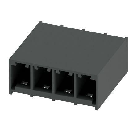 Phoenix Contact PC 6/-G-THR Series Pluggable Terminal Block, 4-Contact, 7.62 mm Pitch, 1 Row, 1190490