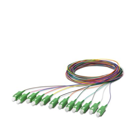 Phoenix Contact Fibre Optic Cable, 125 μm Plastic, Green, 2.5 m
